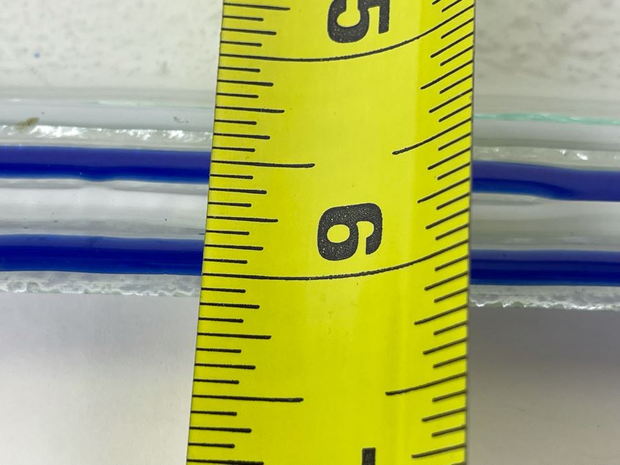 Signed Murano Glass Tray Trinket Dish With Pair Of Sterling Silver Adornments 9.5 X 6 [Photo 8]