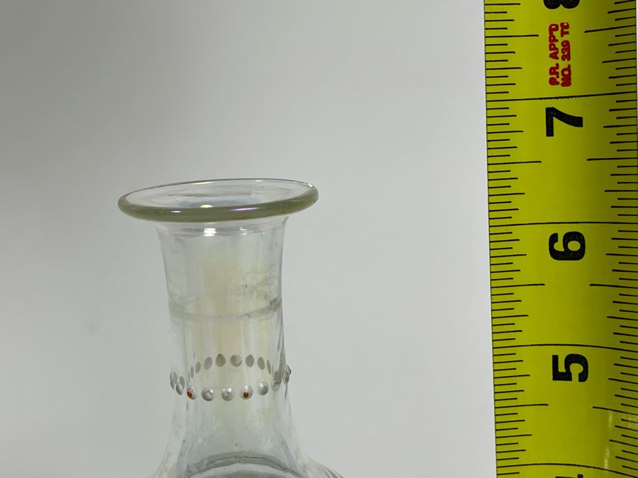 Hand Painted Antique Victorian Bottle 6.5H [Photo 6]