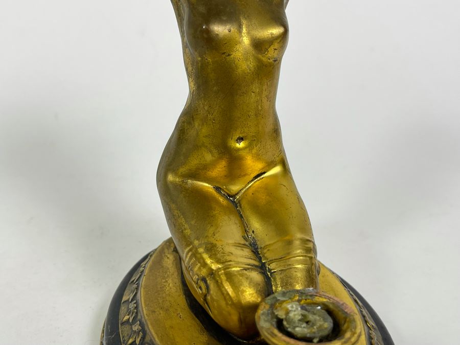 Vintage Art Deco Gilt Metal Sculpture 5.5W X 4D X 7H [Photo 7]