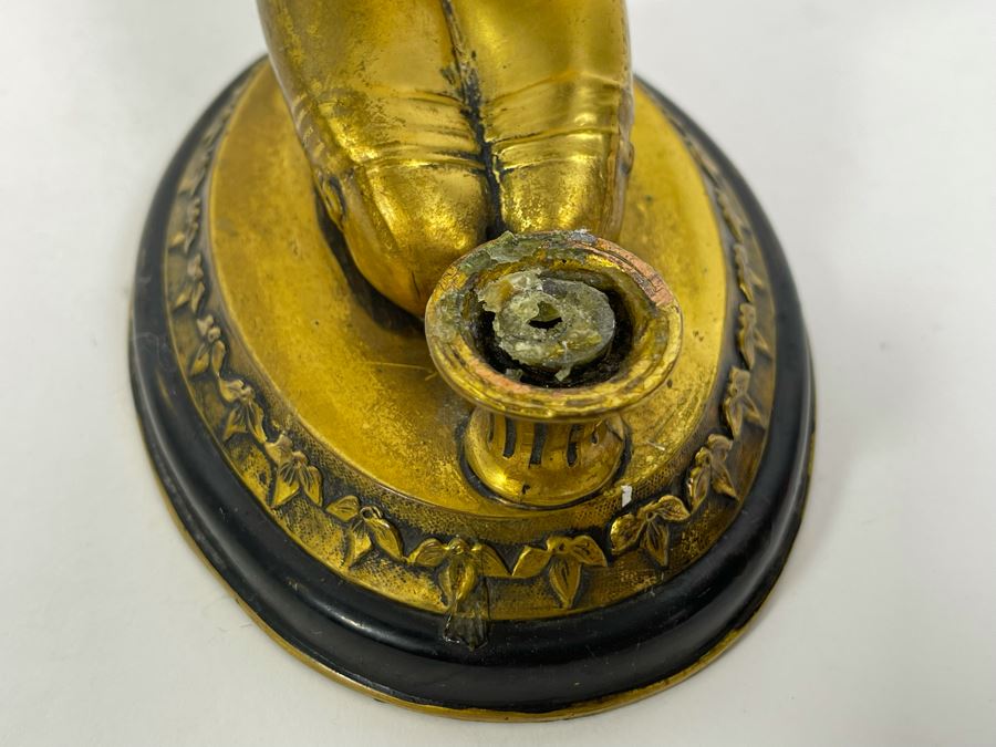 Vintage Art Deco Gilt Metal Sculpture 5.5W X 4D X 7H [Photo 8]