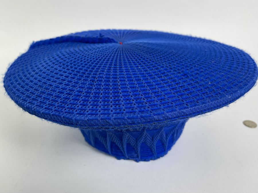Large African Zulu Blue Hat 14.5R [Photo 3]