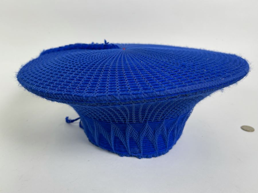 Large African Zulu Blue Hat 14.5R [Photo 2]