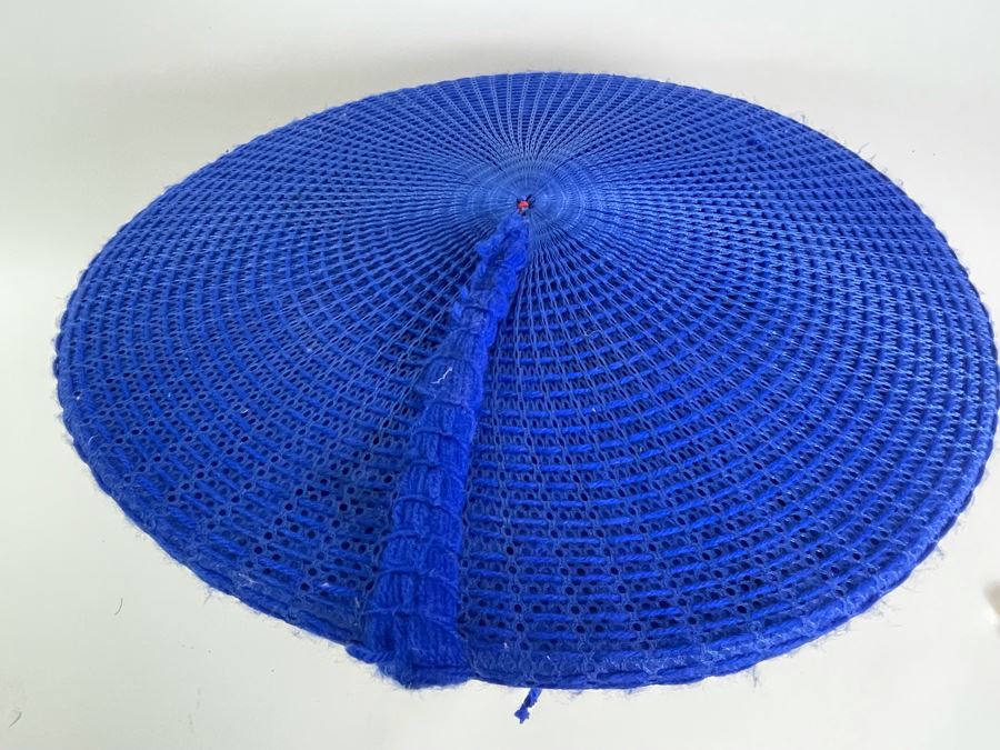 Large African Zulu Blue Hat 14.5R [Photo 10]