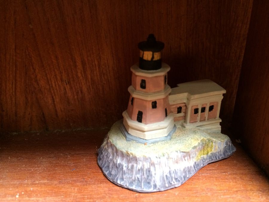Huge Collection of Miniature Castles and Lighthouses plus Teak Display Case [Photo 39]