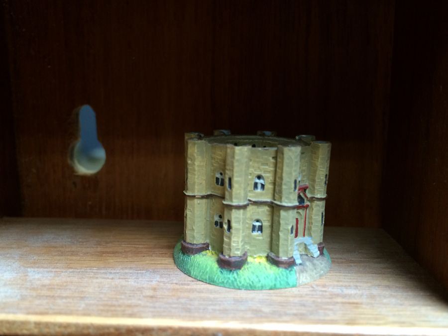 Huge Collection of Miniature Castles and Lighthouses plus Teak Display Case [Photo 6]
