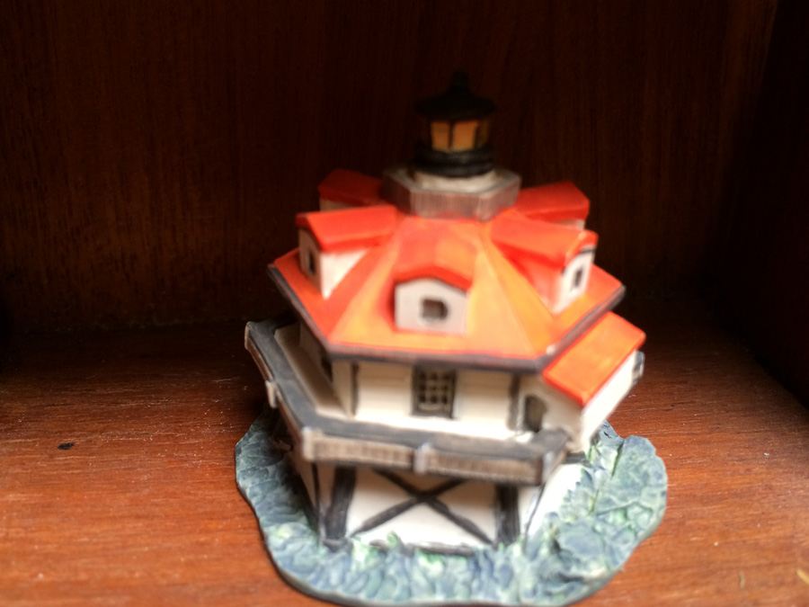 Huge Collection of Miniature Castles and Lighthouses plus Teak Display Case [Photo 40]