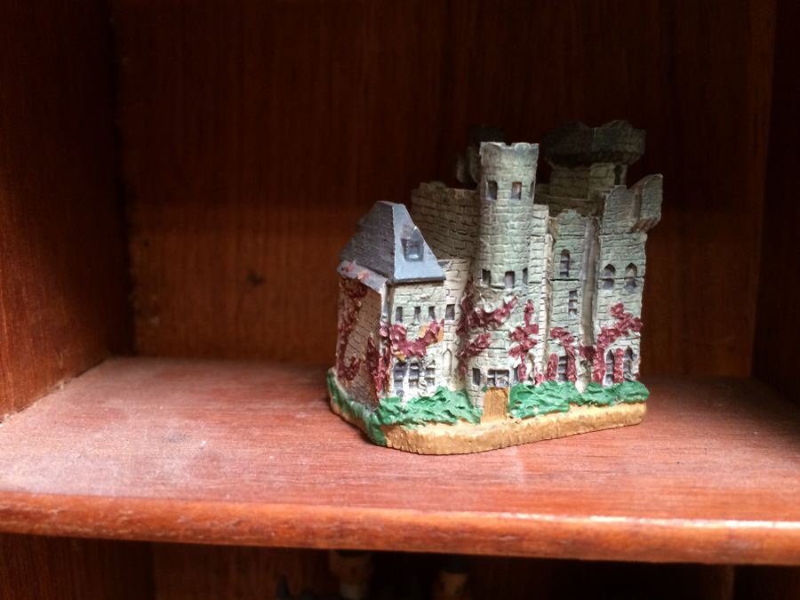 Huge Collection of Miniature Castles and Lighthouses plus Teak Display Case [Photo 7]