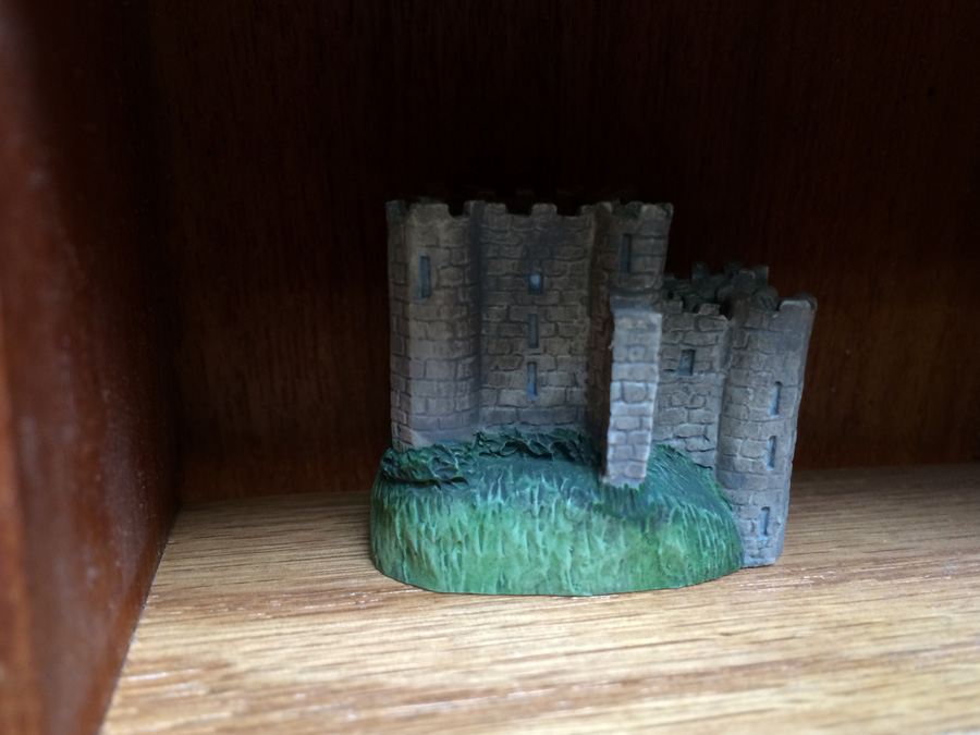 Huge Collection of Miniature Castles and Lighthouses plus Teak Display Case [Photo 12]