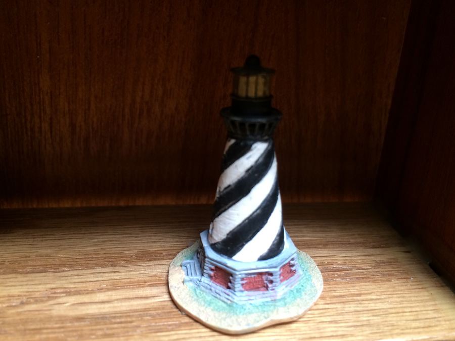 Huge Collection of Miniature Castles and Lighthouses plus Teak Display Case [Photo 33]