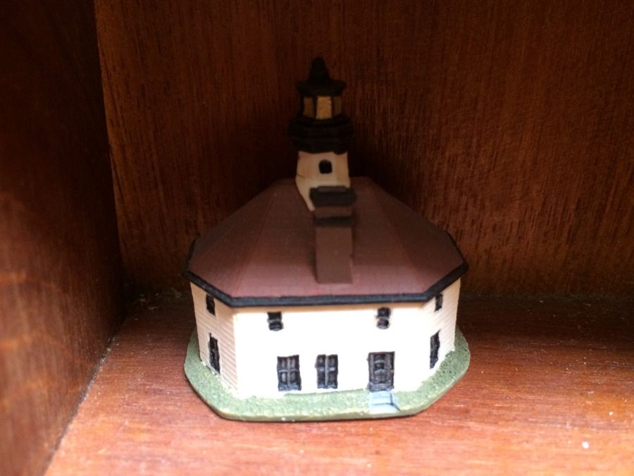 Huge Collection of Miniature Castles and Lighthouses plus Teak Display Case [Photo 38]