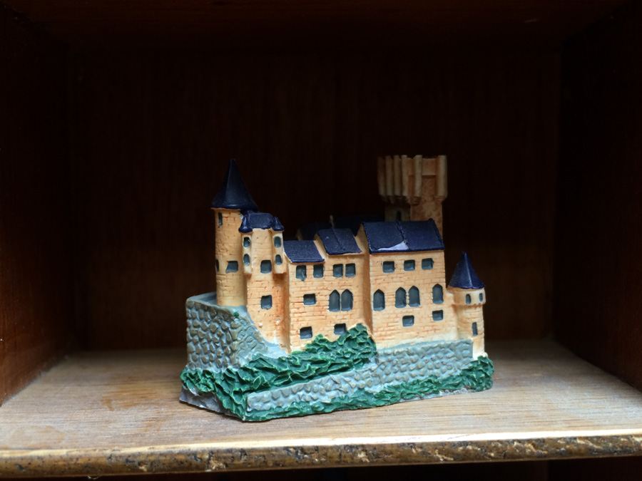Huge Collection of Miniature Castles and Lighthouses plus Teak Display Case [Photo 3]