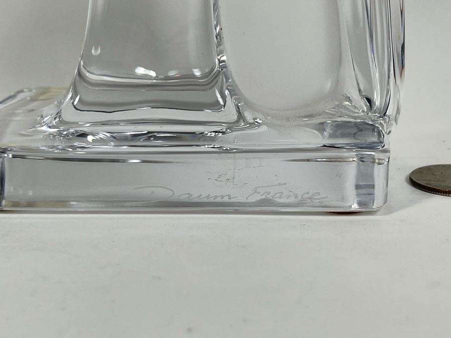 Signed Daum France Crystal Toucan Bird With Colored Beak 9H Estimate $400-$600 [Photo 7]