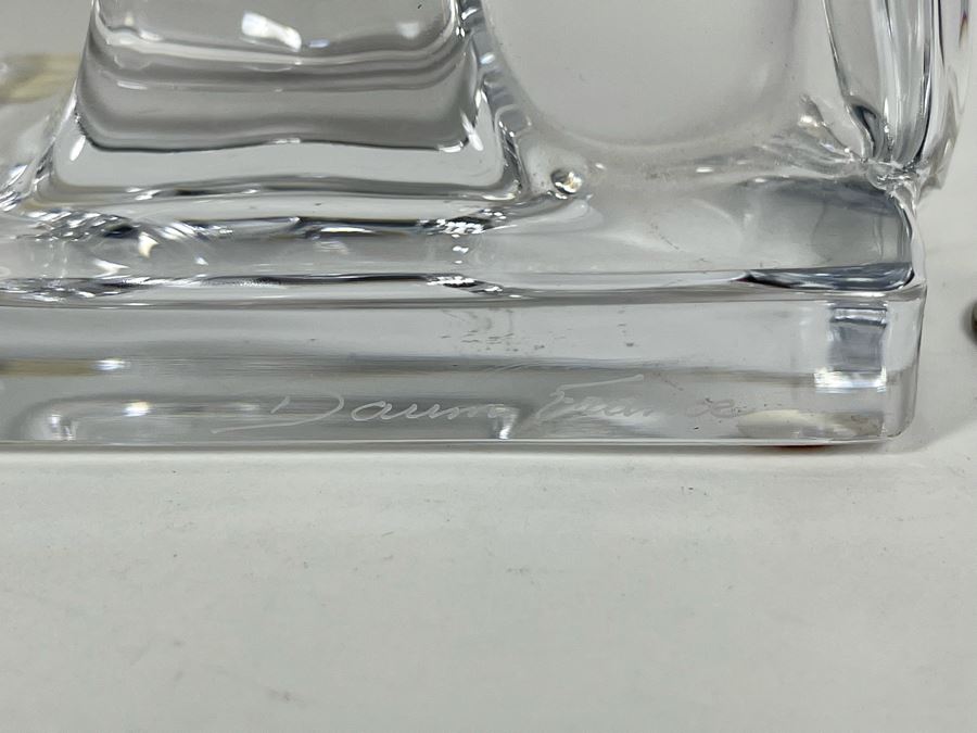 Signed Daum France Crystal Toucan Bird With Colored Beak 9H Estimate $400-$600 [Photo 5]