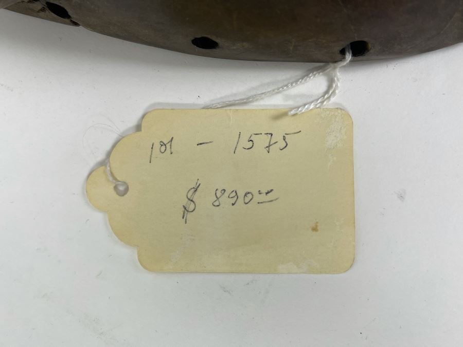 Antique African Hand Carved Wood Mask Old Chokwe Tribe Democratic Republic Of Congo 7.5W X 10H X 4D Retailed For $890 [Photo 10]