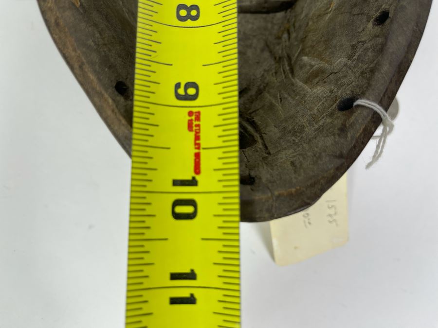 Antique African Hand Carved Wood Mask Old Chokwe Tribe Democratic Republic Of Congo 7.5W X 10H X 4D Retailed For $890 [Photo 18]