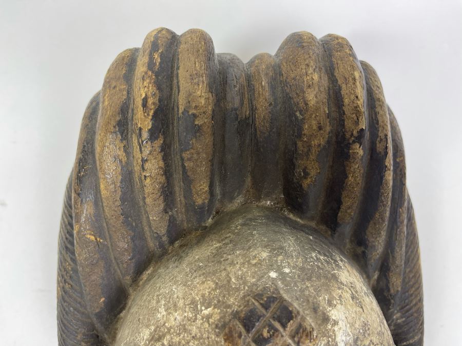Very Old Hand Carved Wood African Mask 8W X 11D X 6H [Photo 10]