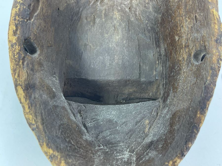 Very Old Hand Carved Wood African Mask 8W X 11D X 6H [Photo 19]