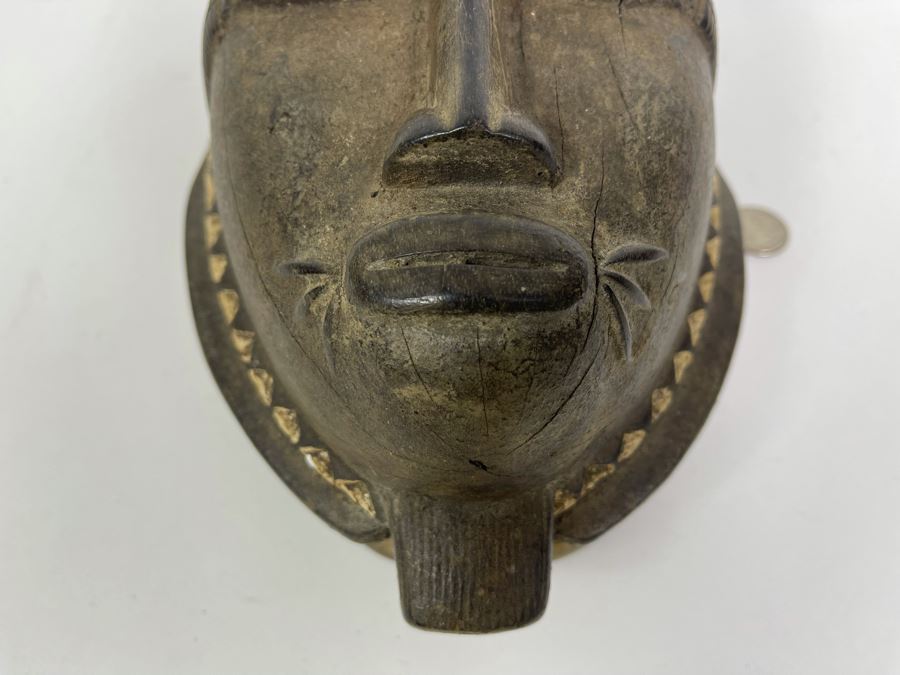 Old Hand Carved Wood African Mask 7.5W X 13H X 6D [Photo 10]