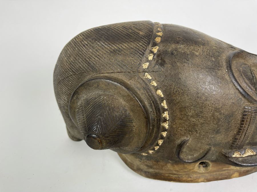 Old Hand Carved Wood African Mask 7.5W X 13H X 6D [Photo 14]