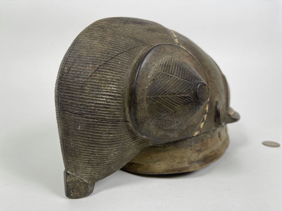 Old Hand Carved Wood African Mask 7.5W X 13H X 6D [Photo 15]