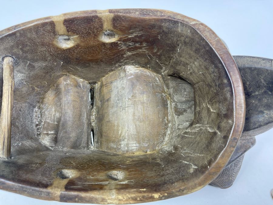 Old Hand Carved Wood African Mask 7.5W X 13H X 6D [Photo 21]