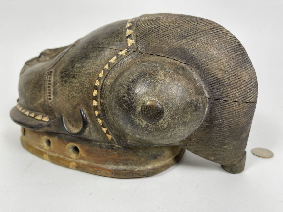 Old Hand Carved Wood African Mask 7.5W X 13H X 6D [Photo 16]