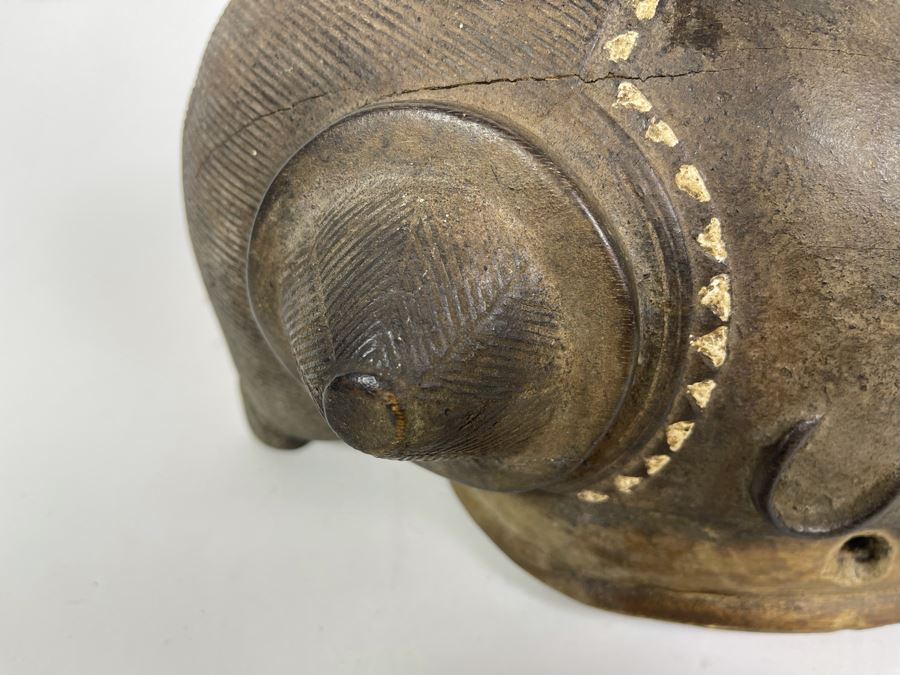 Old Hand Carved Wood African Mask 7.5W X 13H X 6D [Photo 13]