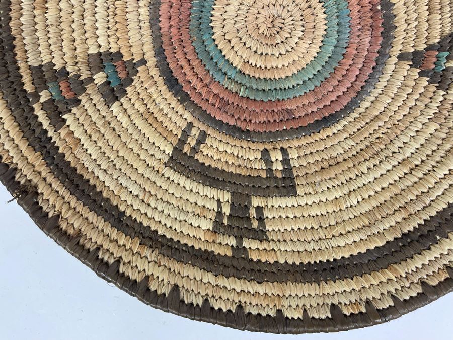 Vintage African Tray Plate Bowl 13.25R [Photo 6]