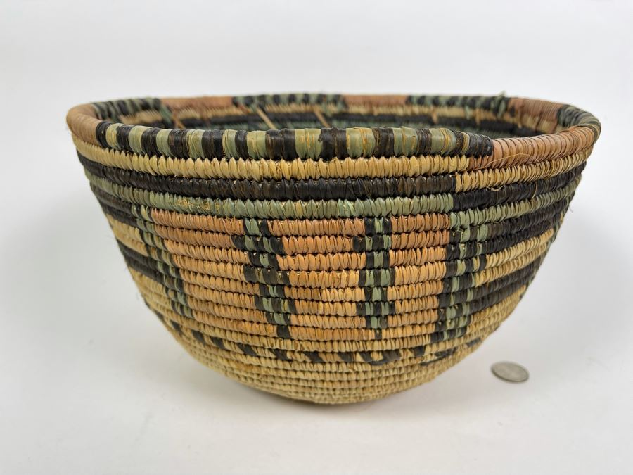Vintage African Basket 12R X 7H [Photo 2]