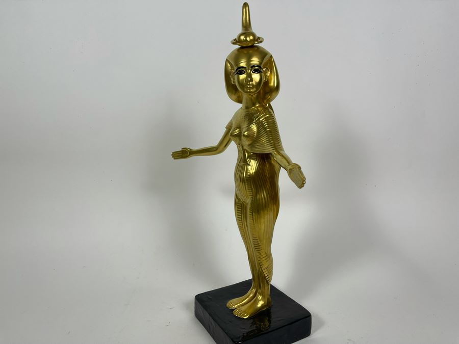 Boehm Porcelain Large Limited Edition Goddess Selket Statue From The Treasures Of Tutankhamun Exhibition 17H [Photo 9]