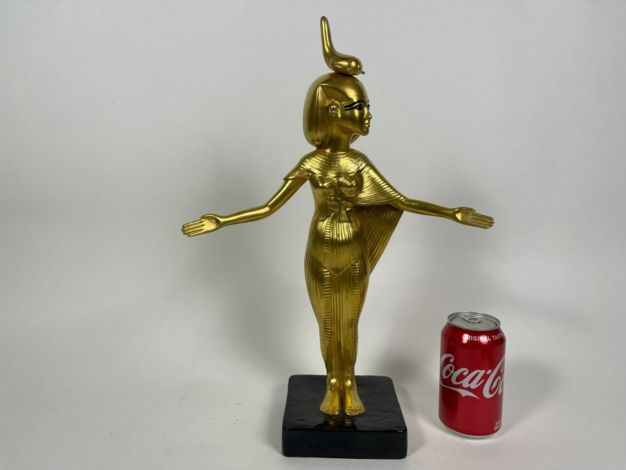 Boehm Porcelain Large Limited Edition Goddess Selket Statue From The Treasures Of Tutankhamun Exhibition 17H [Photo 3]