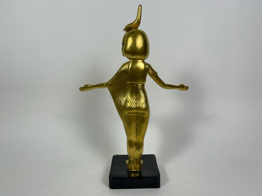 Boehm Porcelain Large Limited Edition Goddess Selket Statue From The Treasures Of Tutankhamun Exhibition 17H [Photo 10]