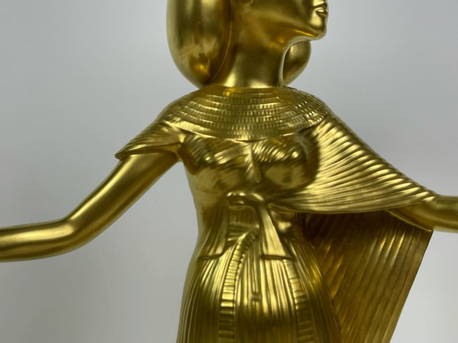 Boehm Porcelain Large Limited Edition Goddess Selket Statue From The Treasures Of Tutankhamun Exhibition 17H [Photo 7]