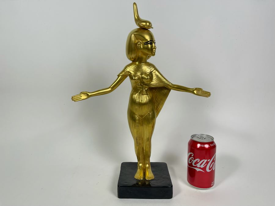 Boehm Porcelain Large Limited Edition Goddess Selket Statue From The Treasures Of Tutankhamun Exhibition 17H [Photo 1]