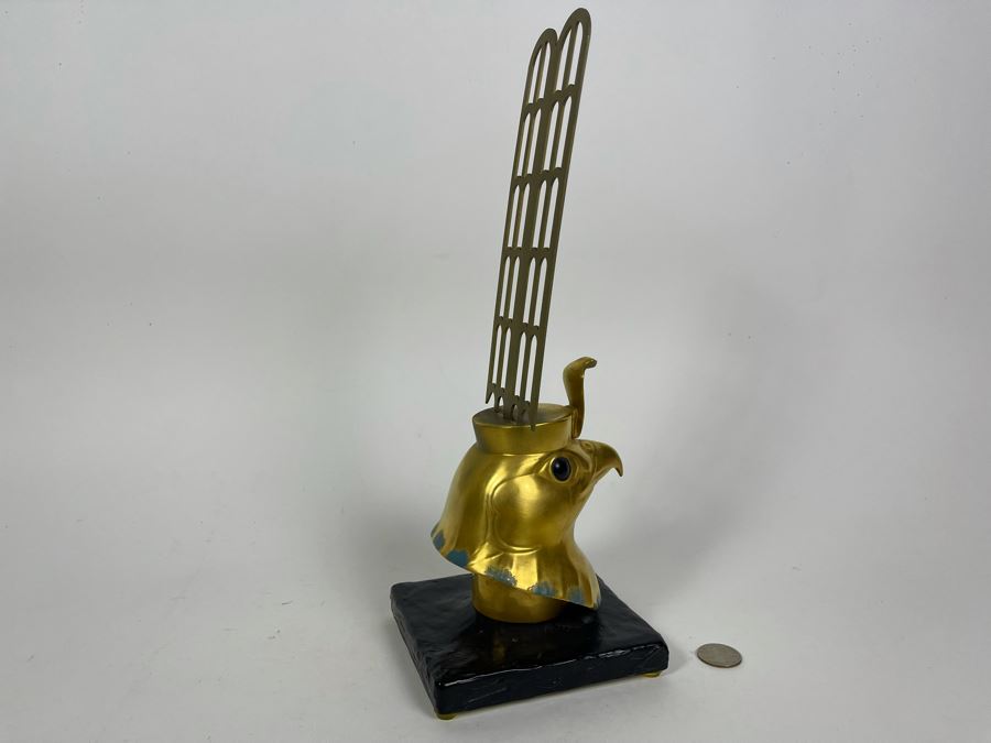 Boehm Porcelain Limited Edition Falcon Head Statue From The Treasures Of Tutankhamun Exhibition 13.5H [Photo 7]