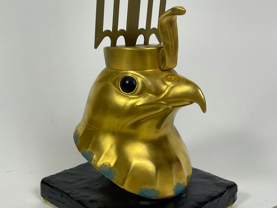 Boehm Porcelain Limited Edition Falcon Head Statue From The Treasures Of Tutankhamun Exhibition 13.5H [Photo 4]