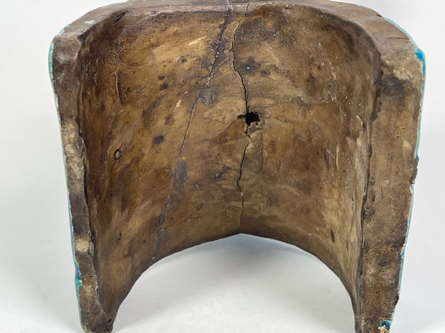 Vintage Chinese Blue Glazed Porcelain Fish (Base Has Been Repaired - See Photos) 11.5H [Photo 12]