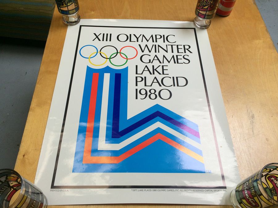 XIII Olympic Winter Games Lake Placid 1980 Poster