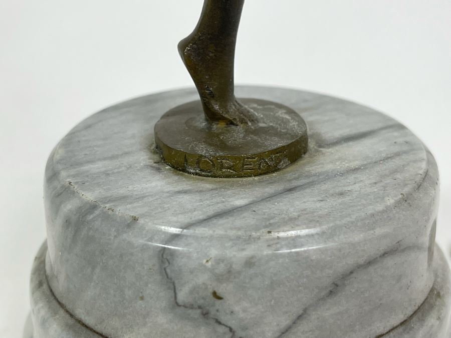 Art Deco Bronze Sculpture Of Dancer Signed Lorenz 9H [Photo 8]