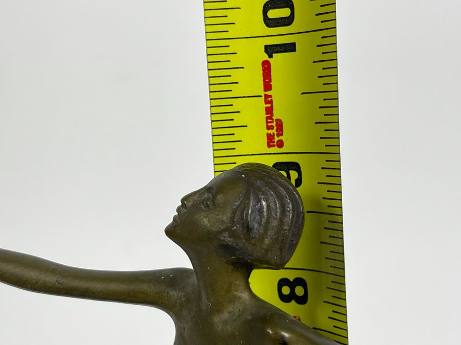 Art Deco Bronze Sculpture Of Dancer Signed Lorenz 9H [Photo 14]
