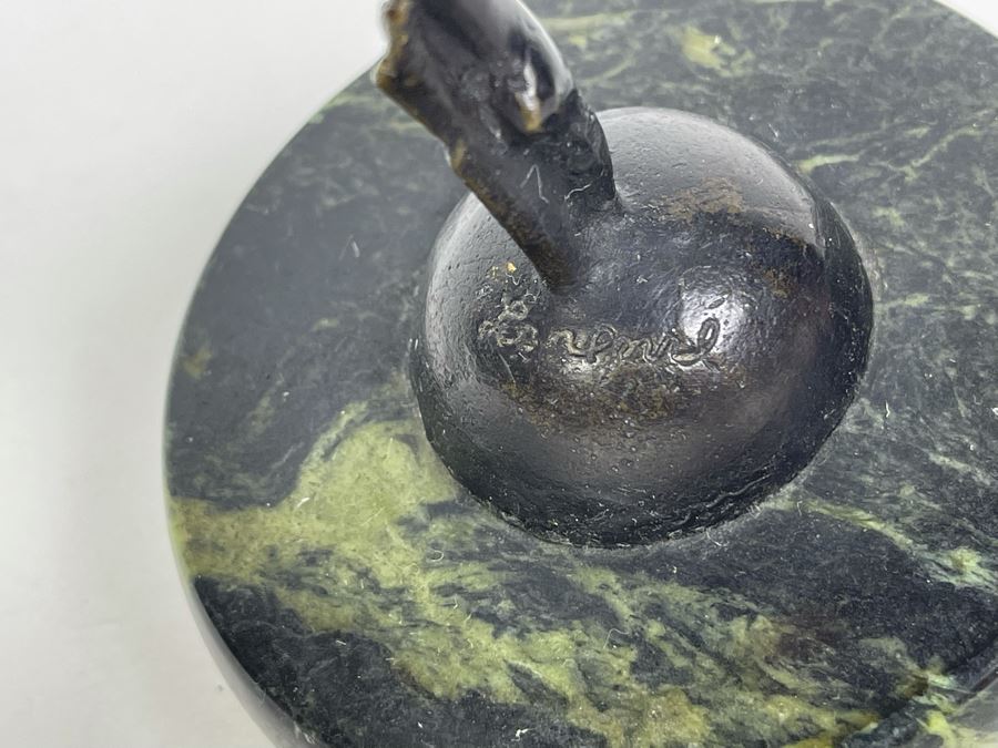 Josef Lorenzl (Austria, 1892-1950) Art Deco Bronze Dancer Sculpture Titled Dancer, 1925 8.5H [Photo 10]