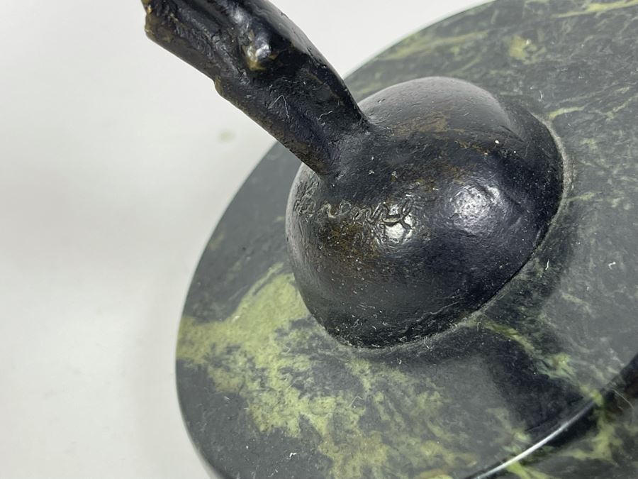 Josef Lorenzl (Austria, 1892-1950) Art Deco Bronze Dancer Sculpture Titled Dancer, 1925 8.5H [Photo 11]