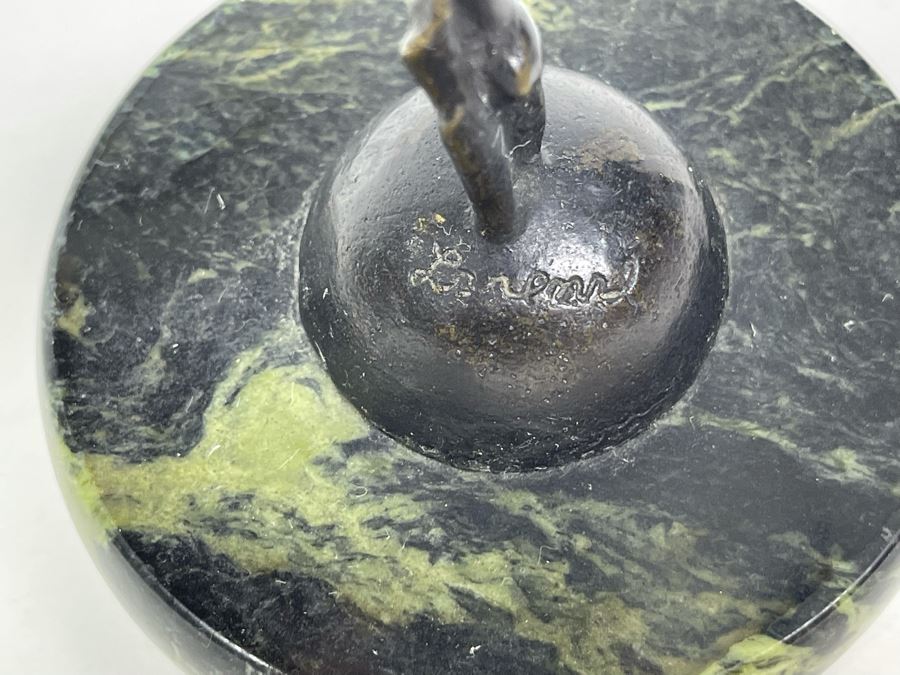 Josef Lorenzl (Austria, 1892-1950) Art Deco Bronze Dancer Sculpture Titled Dancer, 1925 8.5H [Photo 9]