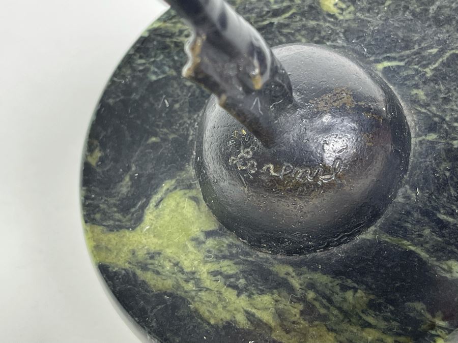 Josef Lorenzl (Austria, 1892-1950) Art Deco Bronze Dancer Sculpture Titled Dancer, 1925 8.5H [Photo 12]