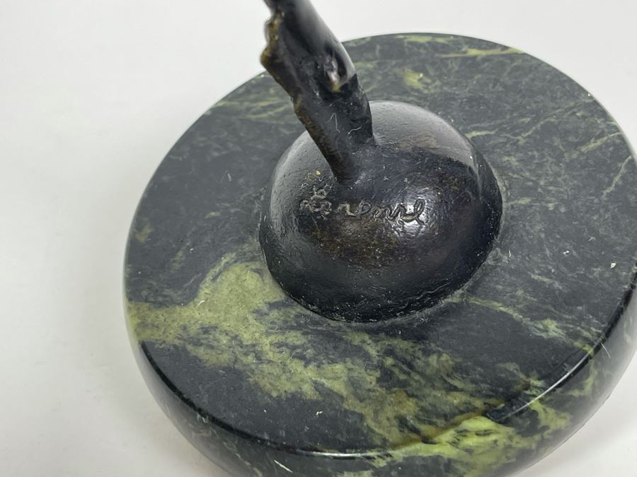 Josef Lorenzl (Austria, 1892-1950) Art Deco Bronze Dancer Sculpture Titled Dancer, 1925 8.5H [Photo 14]