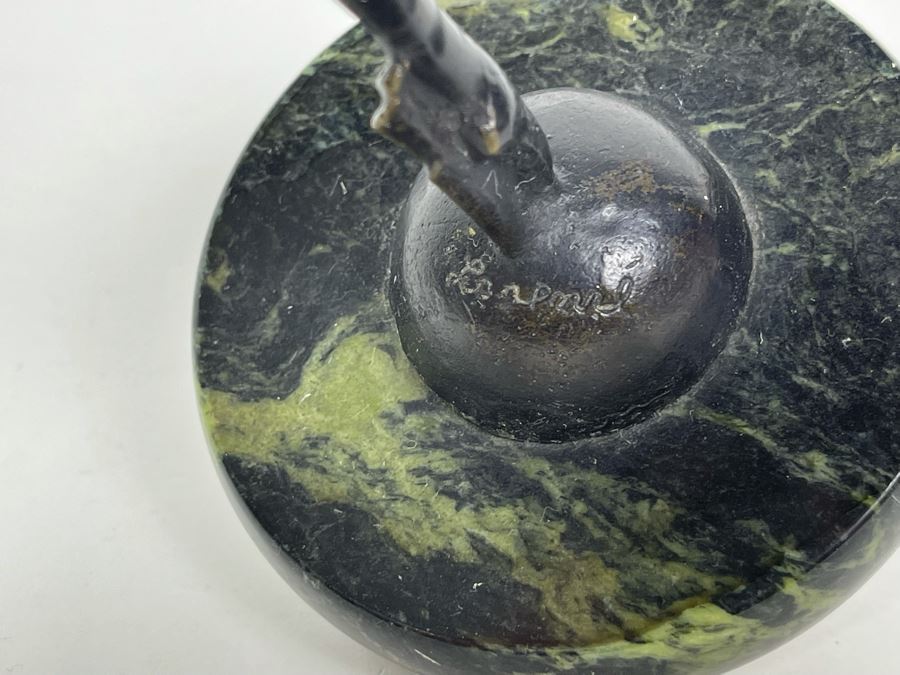 Josef Lorenzl (Austria, 1892-1950) Art Deco Bronze Dancer Sculpture Titled Dancer, 1925 8.5H [Photo 13]