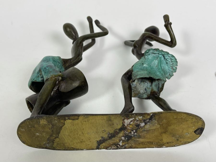 Bronze Sculpture Of African Women Dancing 6W X 2.5D X 7H [Photo 10]