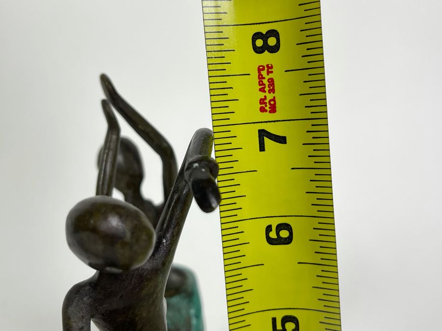 Bronze Sculpture Of African Women Dancing 6W X 2.5D X 7H [Photo 13]