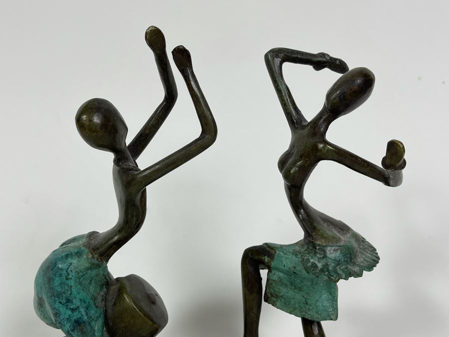 Bronze Sculpture Of African Women Dancing 6W X 2.5D X 7H [Photo 5]