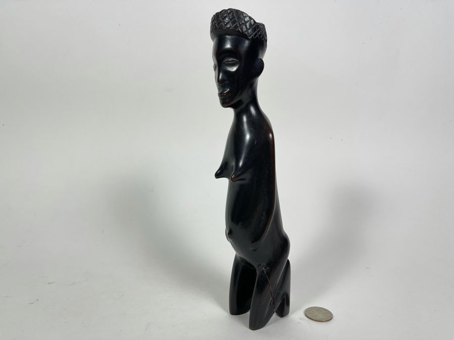 Old Carved Wood African Sculpture 10H [Photo 1]